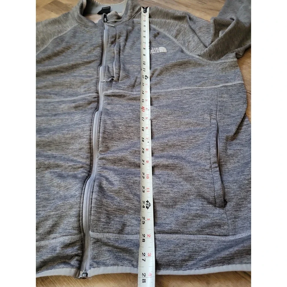 The North Face Jacket Mens XXL Gray Full Zip Fleece Lined‎ Mock Neck Grey